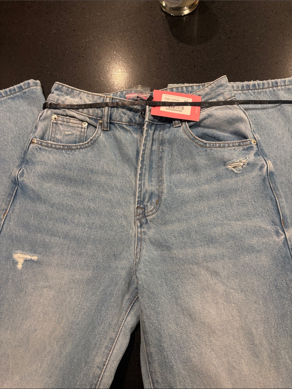 Edikted Light Blue Relaxed Fit Jeans so soft